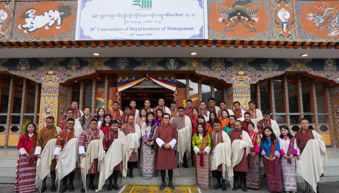 His Majesty the King with MBA Section A 2026